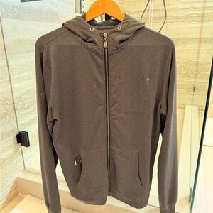 Vuori Men's Charcoal Zip-Up Sweater